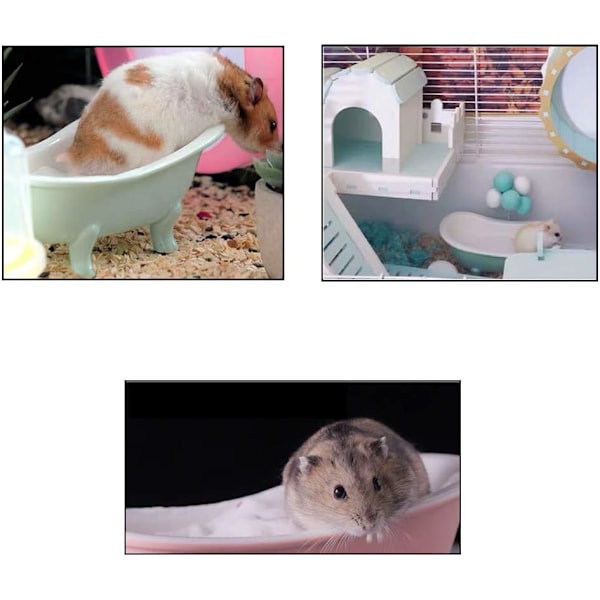 Litet Djur Hamster Sandbad Badrum, Sovdyna Habitat[YD]