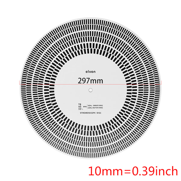 Stroboskop for LP-platespillere - Kalibreringsverktøy for hastighet og tonearm
