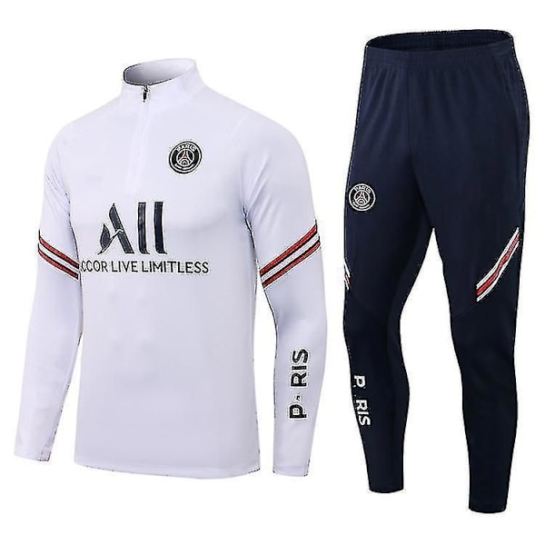 2021 jalkapallo Pariisi pelipaita takki urheilupuku Caddy aikuisten asu valkoinen 14 135cm 14 135cm white