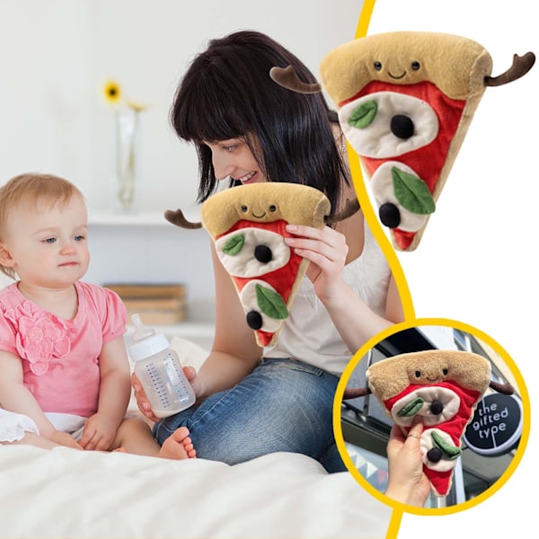 Jellycat - Amuseables Pizza Bit - Presenter för flickor pojkar barn kvinnor{GKS}