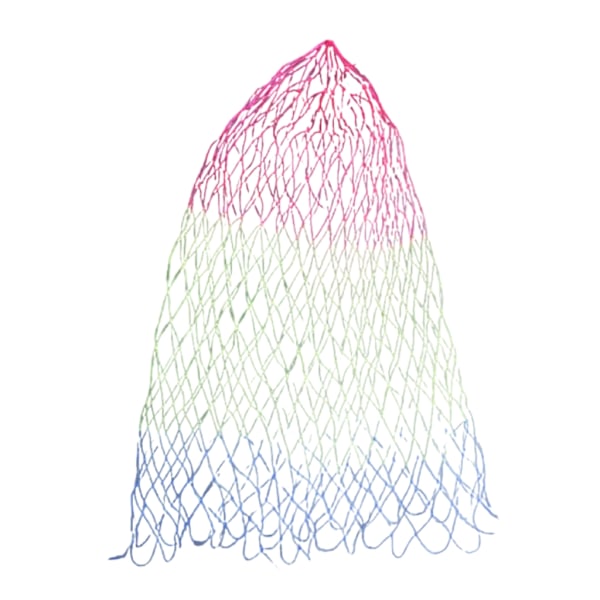 Nylon-kalastusverkko timanttimallisella rei'illä, taitettava nylon-laskuverkko 0.05 WB3 model 50cm