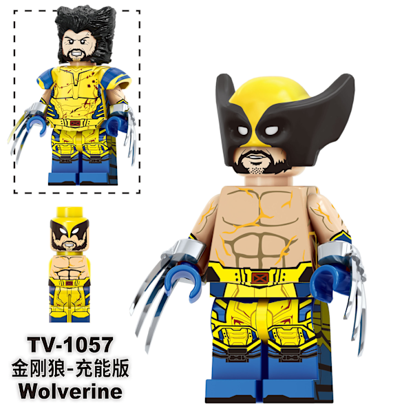 TV6207 Superhelte TV-serie Rød Deadpool Huang Ganglang Samlede Byggeklodser Minifigurer Børnelegetøj Ornamenter【mo】