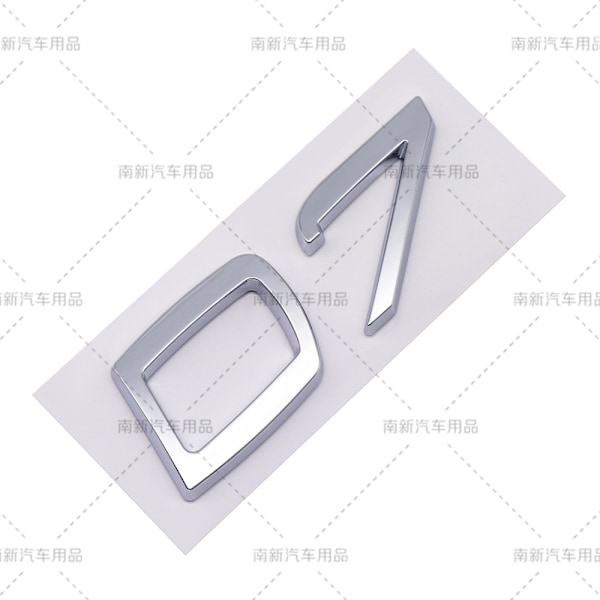 D2 D3 D4 D5 D6 D7 D8 merke egnet for Volvo modifisert bilvolum bak digital engelsk[YD] D7-Silver
