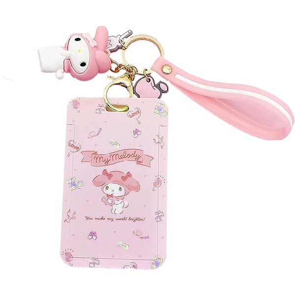 Keychain Card ID Holder Anime Keychain Kuromi Cinnamoroll PomPomPurin--My Melody - stock