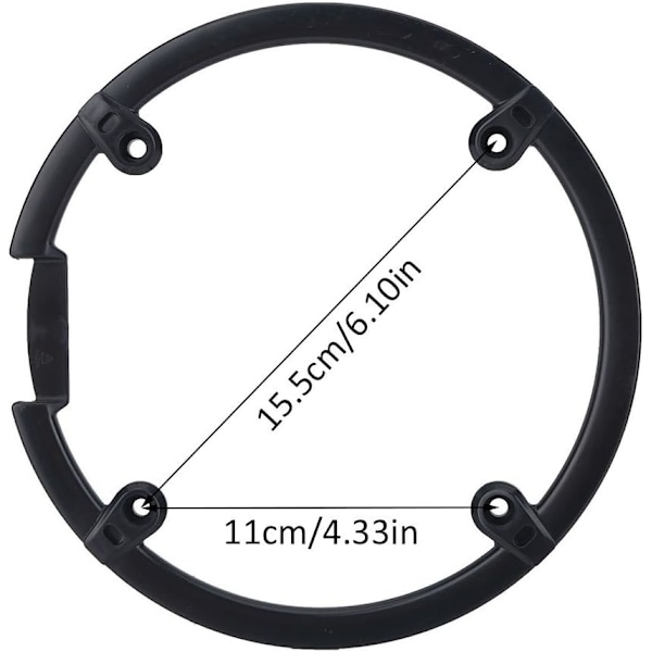 Ketjun suojus pyörään, musta muovi, rattaan ja kampivarren suoja
