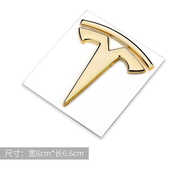 Tesla Modellbil Logotyp 3D Metall Klistermärke Bagagelucka Logotyp Bilfönster Dekaler Dekorativa Dekaler Tillbehör~5423