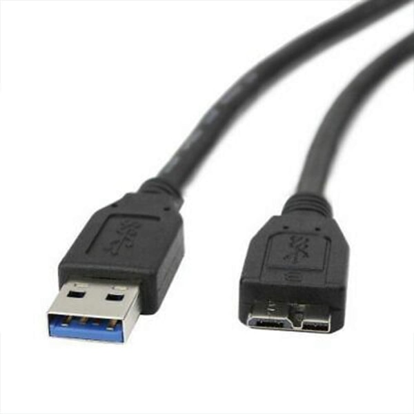 USB 3.0-kabel for Western Digital/WD/Seagate/Clickfree/Toshiba/Samsung bærbar harddisk - USB 3.0 A/Micro-B-kabel (1m)