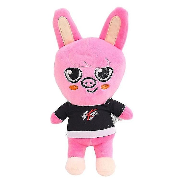 20 cm Skzoo Stray Kids Plussilelu Leeknow Hyunjin Nukenukke Lapselle ja Aikuiselle - Täydellinen pink rabbit