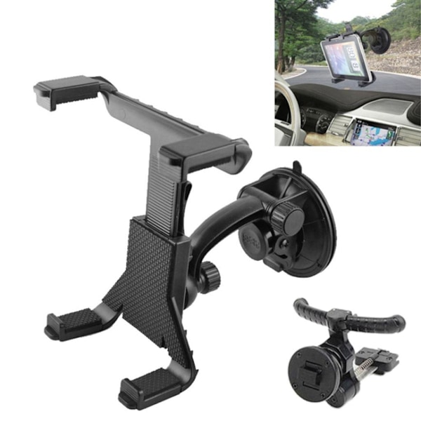 Universal iPad Holder til Bil - Sort Sort【YD】