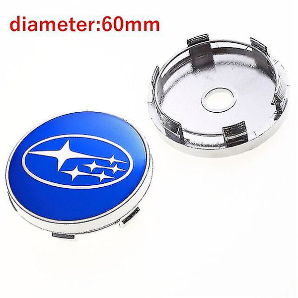 4 stk. 60 mm Bil Styling Hjul Dæk Center Nav Kapsler Til Subaru Sti Wrx Forester Outback Impreza Legacy Xv Tribeca Tilbehør Shry A