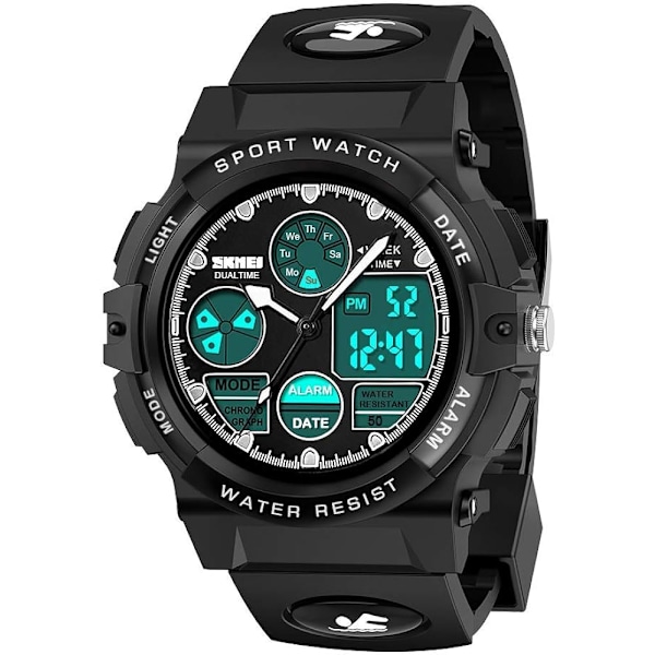 Vanntette LED-armbåndsur for barn - Sport Digital Klokke & Gaver til tenåringsgutter og -jenter