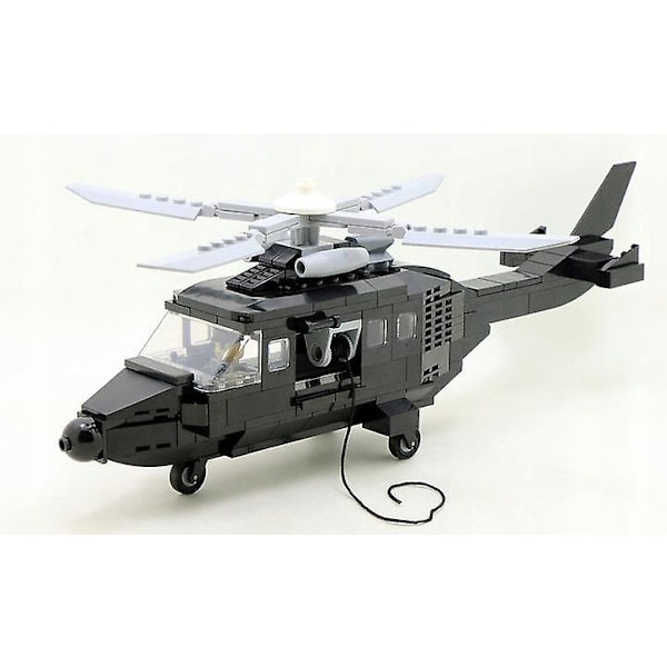 Laadukas palikkasarja Erikoisjoukot SWAT Helikopteri Armeija Rakennuspalikat Lelu Sarja Lapsille Lahja{GKS}