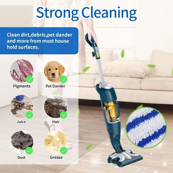 Stykker ZR850002 Kluter for Rowenta Clean & Steam ZR850002 ZR005801 ZR005804 Vaskbare Mikrofiberputer for Rowenta RY7xxx RY8xxx