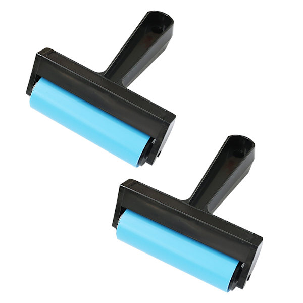 2 rullar, högtemperaturbeständig silikonrulle, 10 cm