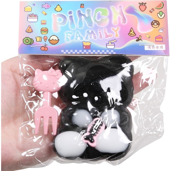 1 st squishy katt-klämleksak, Squishy katt Kawaii klibbiga Squishies Stressavlastande Squishies för barnfestfavoriter, kläm familj Squishy leksaker