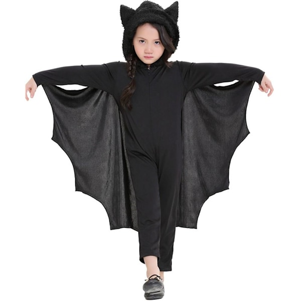 Halloween Bat Kostume Cosplay Kostumer Til Børn 140 140