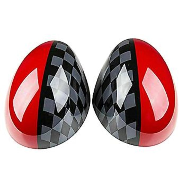 JCW stil sidespejlskapper til Mini Cooper R55 R56 R57 R58 R60 R61 med elektrisk foldbare spejle