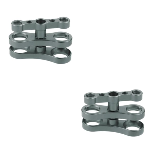 1/2/3 Aluminium Standard 1 Kulledsklämma för Undervattensdykning Svart 7,01 x 4,50 cm [YD] black 2.76 x 1.77 Inch 3Set