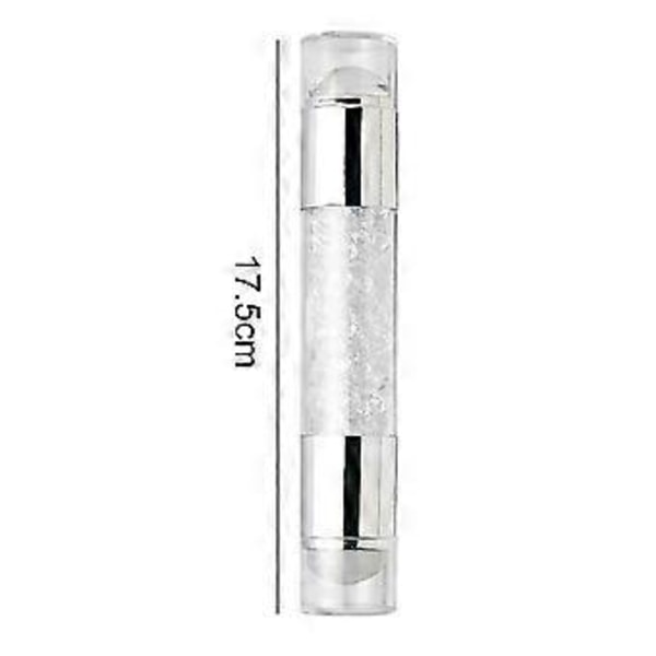 Dobbelthovedet Silikone Negle Stempel Klar Gelé Synlig Krop DIY Negle Stempel Ikke-hvid