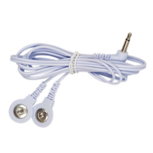 4 kpl 2-suuntaisen hierontalaitteen painikekaapeli elektrodin TENS-johdot 4PCS