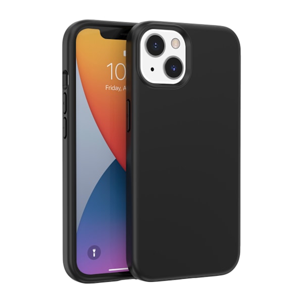 iPhone 13 Cover Blød TPU Slim Sort Sort