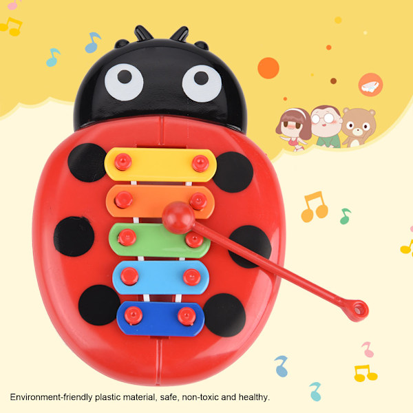 Baby Musikinstrument Present Xylofon Skalbagge Leksaker för Barn Pedagogisk Utveckling[YD]