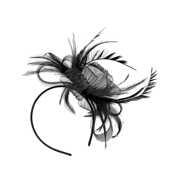 Fjær Fascinators Dame Bryllup Brude Brølende 20-talls Hodeplagg[YD]