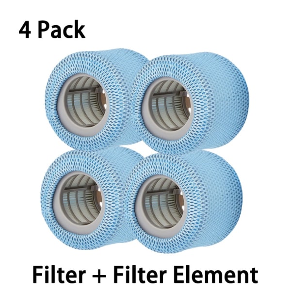 4-pack nät med Mspa Spa-filter Screen+Element