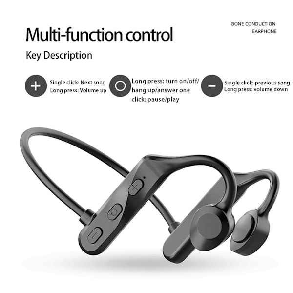 Luujohdin Kuulokkeet Langattomat Kuulokkeet Bluetooth Kuulokkeet Musta LB-K3 K69