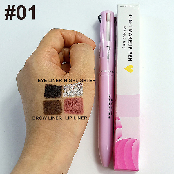 Glitter Highlighter 4 In1 Makeup Pen Eyebrow pen