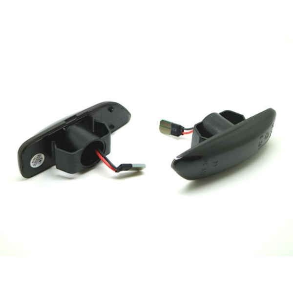 LED dynamisk blinkers Volvo S60 V70 S80 XC70 Röktonade linser 2-pack Black Black