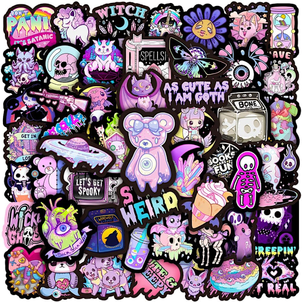 60 cute pixel stickers, Kawaii mosaic trendy grid stickers