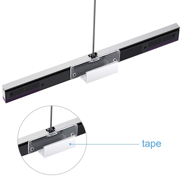 Sensorbar til Wii, infrarød strålesensor erstatningskabel til Wii og Wii U konsol