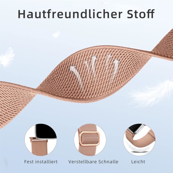 4-pack rannekkeita Yhteensopiva Apple Watch 41mm 38mm 40mm Naisten Mig kanssa