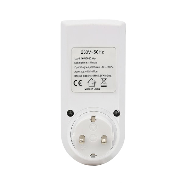 Elektrisk og digital stikkontakt programmer, digital stikkontakt timer med 10 daglige ugentlige programmer,