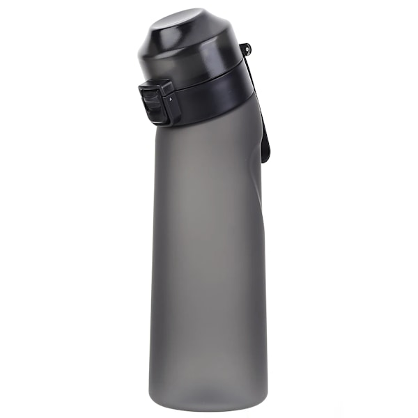 Smagfuld vandflaske med 7 pods Air Water Up Bottle Frosted Black 650 ml Air Startup Set Vandkop til camping 0 Graphite Grey