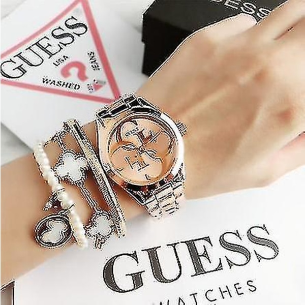 Guess Klokker for Kvinner - Kvinners Ur i Rustfritt Stål Rose Gold