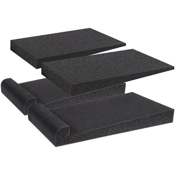 kpl Monitorin Akustiset Eristyslevyt Vakauttaja Kaiutinpohja 30cm x 17cm x 3.5cm (Musta)