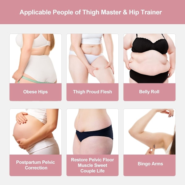 Bäckenbottenträning, Trimmer Innerlår - Rosa - Perfekt
