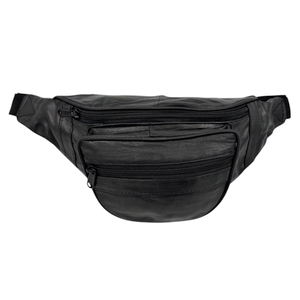 Midjeväska i läder Black Black
