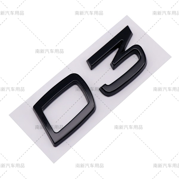 D2 D3 D4 D5 D6 D7 D8 merke egnet for Volvo modifisert bilvolum bak digital engelsk[YD] D3-Black