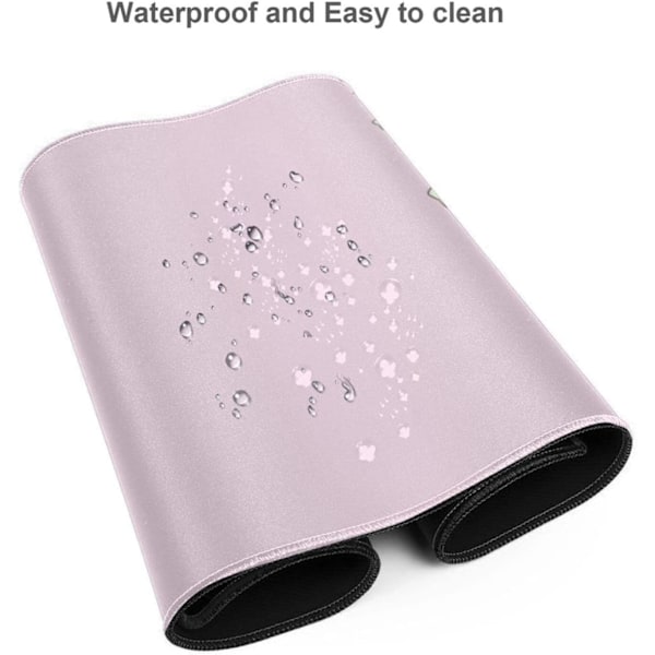 Kawaii Stor Rosa Musmattor med Design Nyhet Anime Tangentbordsmatta Halkfri Utökad Full Skrivbords Söt Tangentbordsmatta Vattentät