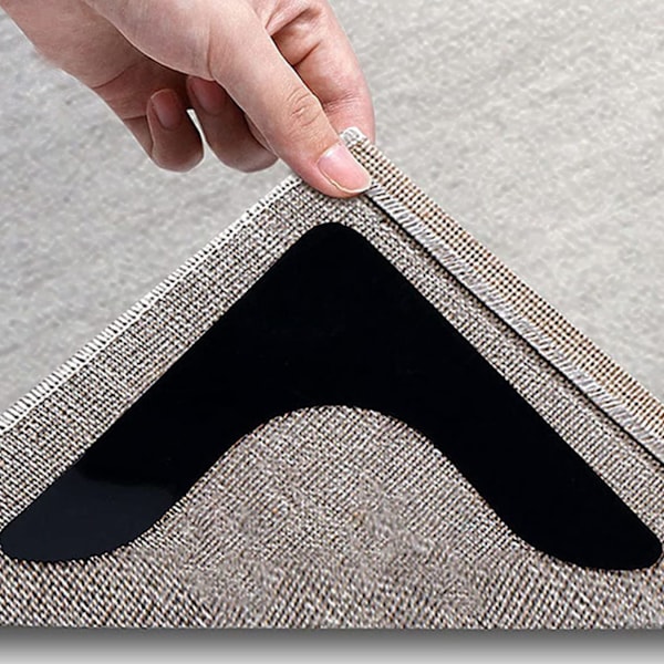 st Anti-Slip Mattgrepp, Dubbelsidig Anti-Slip Matttejp, Dubbelsidiga Självhäftande Mattgrepp Håller Hörnen Platta