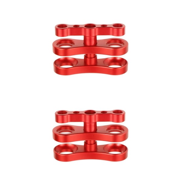 1/2/3 Aluminium Standard 1 Kugleklemme til Undervandsdykning rød 7,01 x 4,50 cm [YD] red 2.76 x 1.77 Inch 3Set