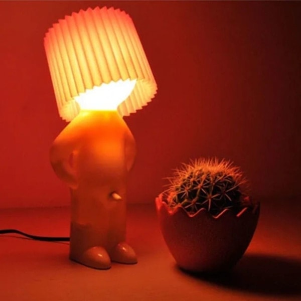 Luova pieni yövalo LED Fuzzy Boy -lamppu SININEN EU-PISTOKE EU Sininen EU-Pistoke-EU-Pistoke Blue