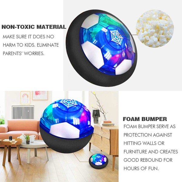Jalkapallo, Lasten lelu, Ladattava jalkapallo LED-valolla, Hover S