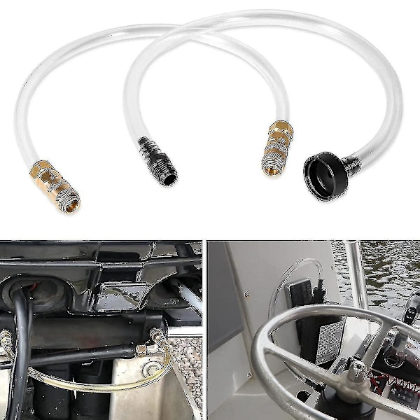 Hydraulisk Styring Kit - Lufte- og Fylleslange Båt Luftekit Fyllesett for Seastar Hydrauliske Styresystemer