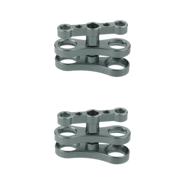 1/2/3 Aluminium Standard 1 Kulledsklämma för Undervattensdykning Svart 7,01 x 4,50 cm [YD] black 2.76 x 1.77 Inch 3Set