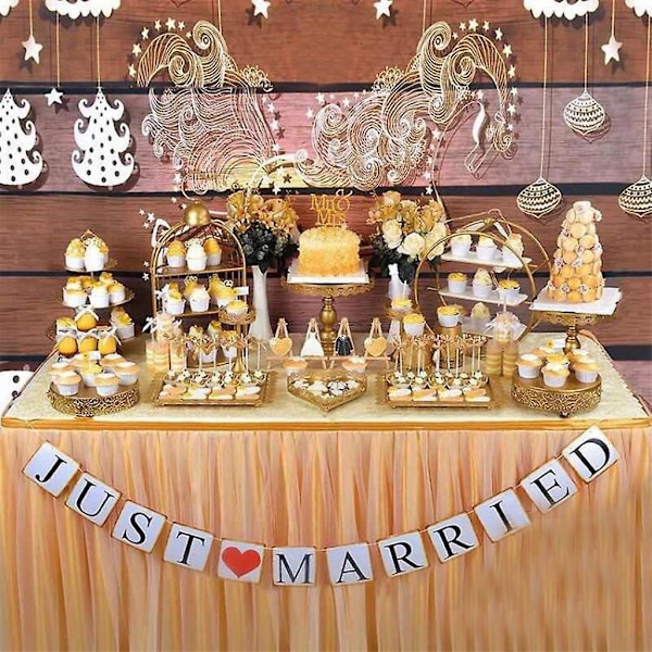 Kakedisplay Bryllupsdekorasjon Bursdag Brett Dessert Fudge Ettermiddagste Stativ