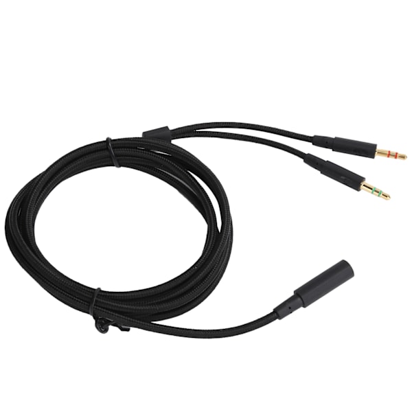 2-i-1 adapter hodetelefon lydkabel passer for Kingston HyperX Cloud Stinger/Cloud Mix/Cloud Alpha